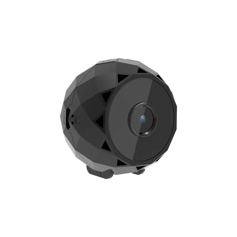 Side view of small HD WiFi camera highlighting compact design and lens.