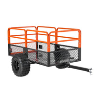 Dump Trailer 1800 Lbs 28 Cu. Ft Tow Behind Steel Garden Yard Trailer