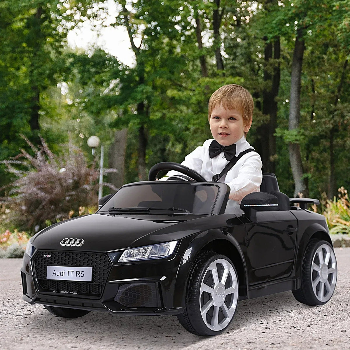 Aosom 6V Licensed Audi Kids Ride-On Car With Remote Control Suspension - Snagva