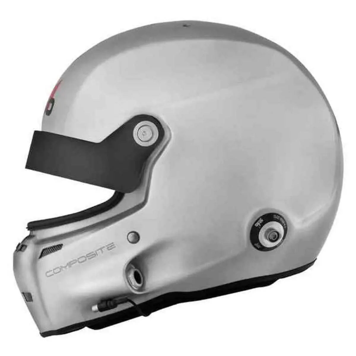 Grey Stilo ST5GT full face helmet angled showing aerodynamic design.