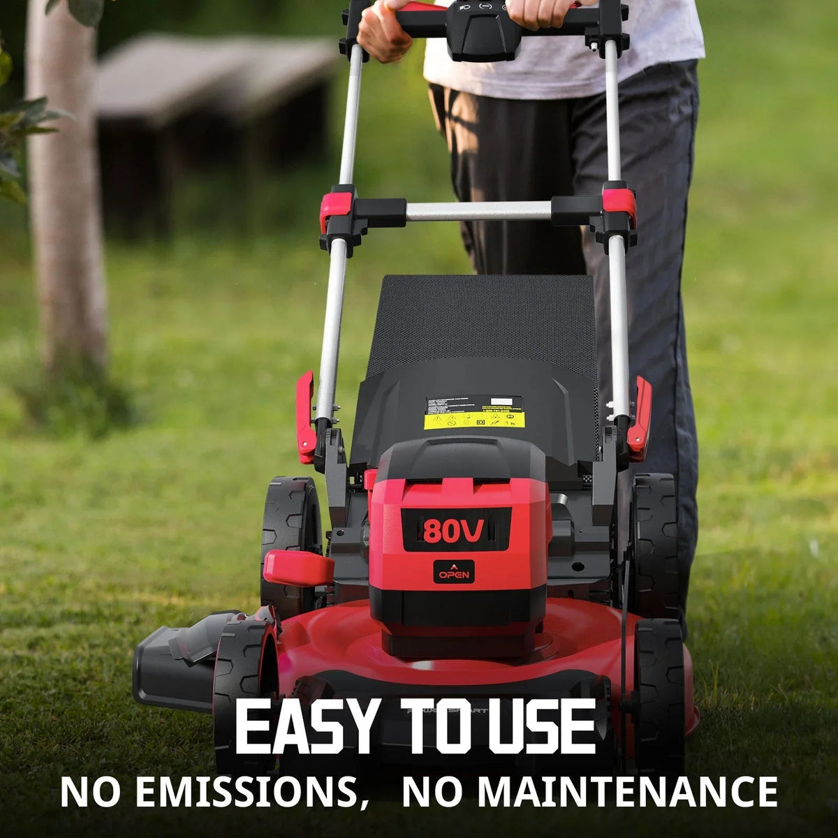 80V 22" Brushless Cordless Self-propelled Lawn Mower w/ Battery & Charger PS76822SRB product image for Snagva.
