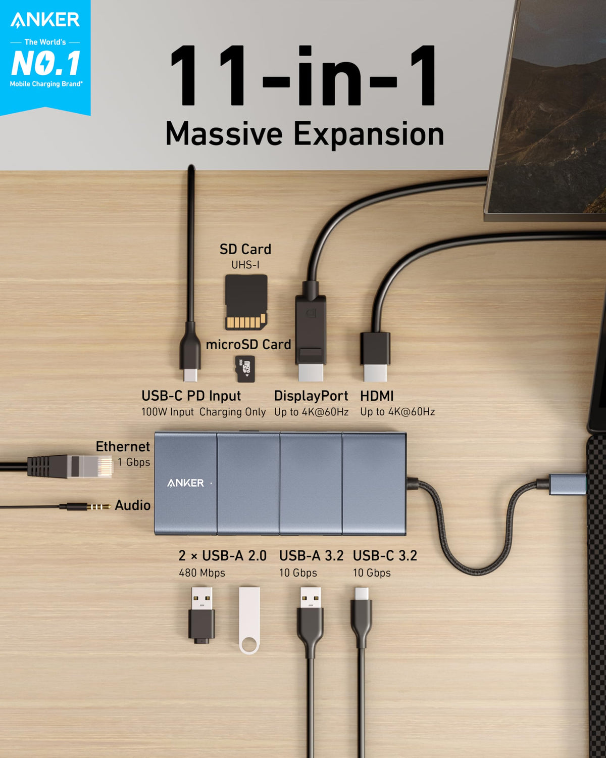 Anker 565 USB-C Hub 11-in-1 - product view 2