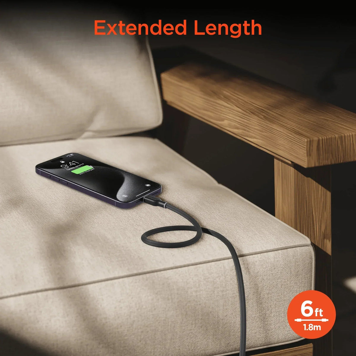 HyperGear Flexi PRO USB-C to Lightning Cable 6ft - Snagva