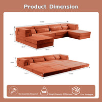 Compression Mahjong Sofa,Convertible Floor Sofa Bed,DIY Boneless