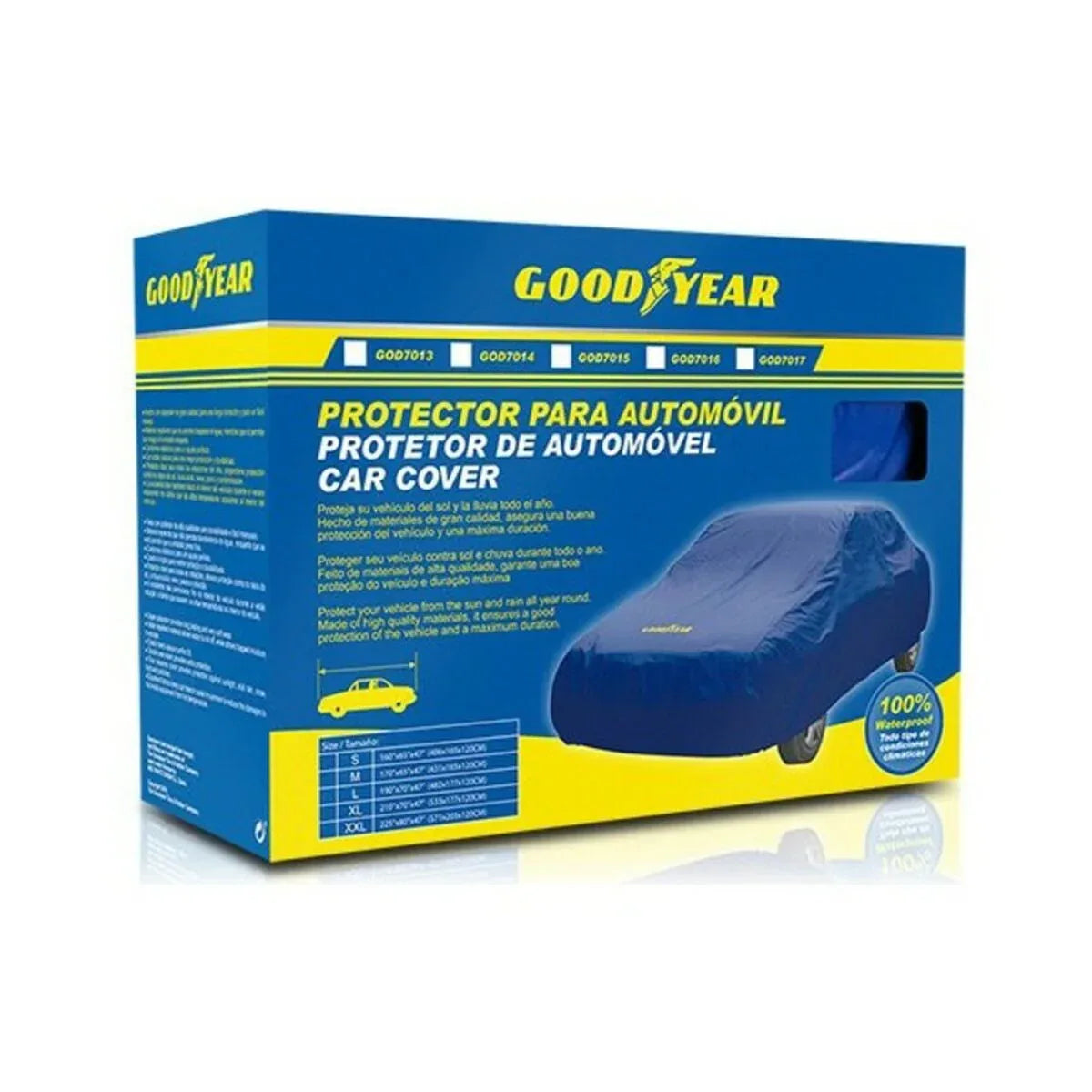 Car Cover Goodyear GOD7015 Blue (Size L) - Snagva