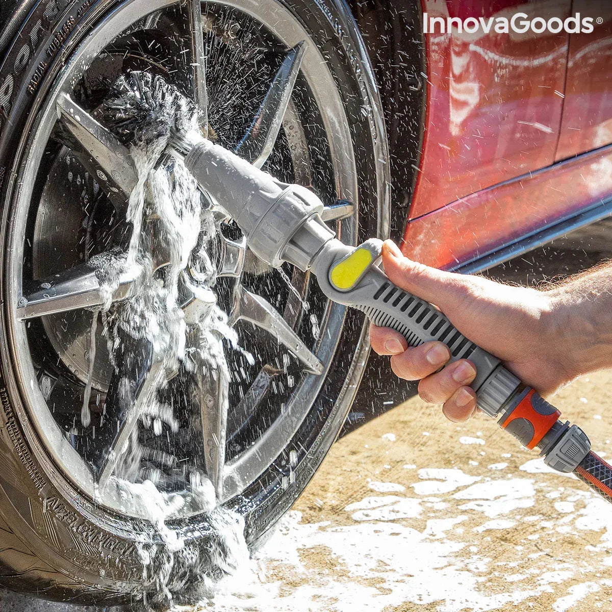 Rotating Brush for Hosepipe Twise InnovaGoods - Snagva