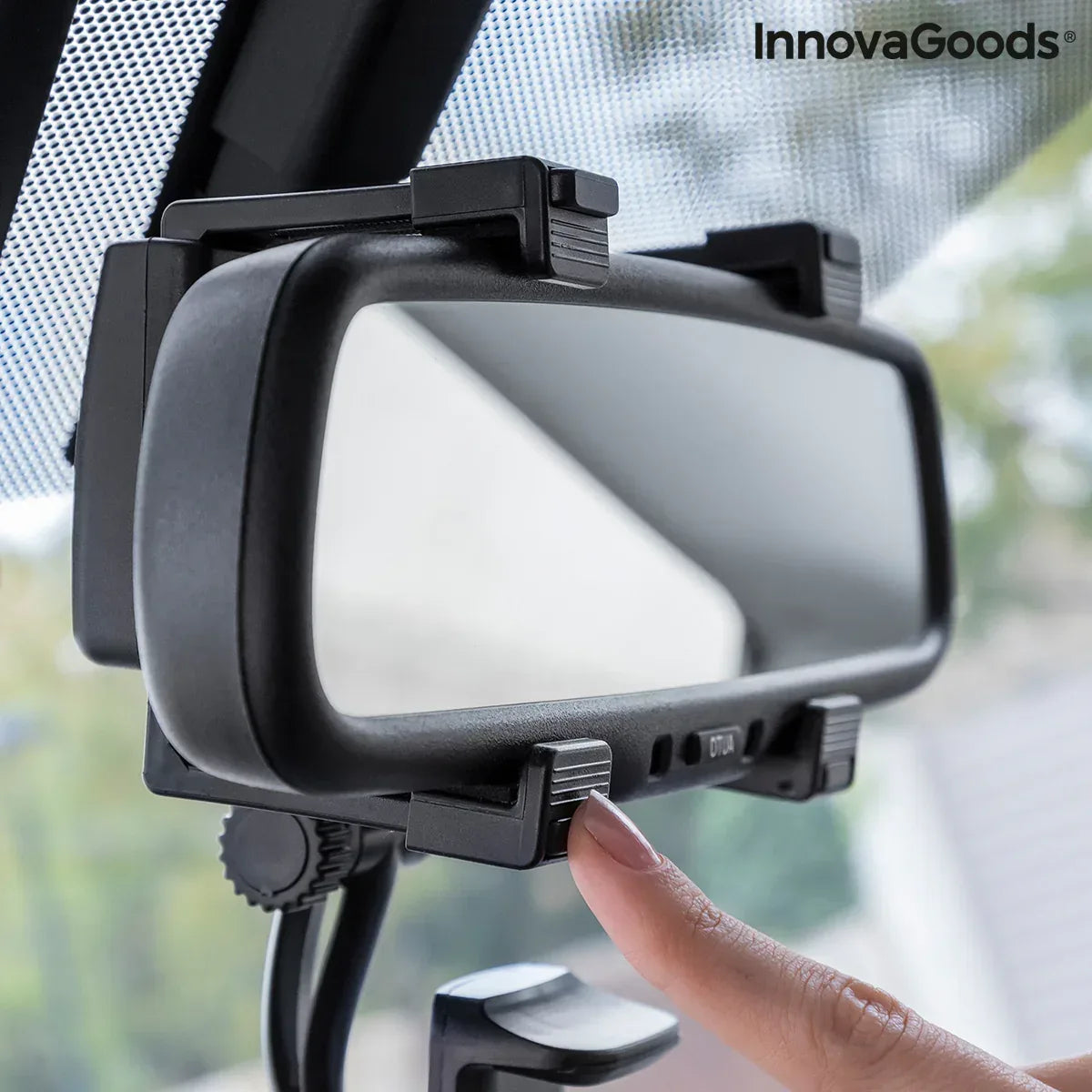 Smartphone Holder for Rearview Mirror Stropp InnovaGoods - Snagva