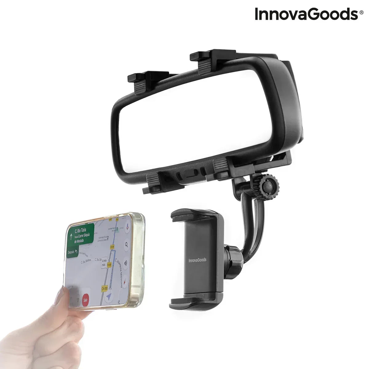 Smartphone Holder for Rearview Mirror Stropp InnovaGoods - Snagva