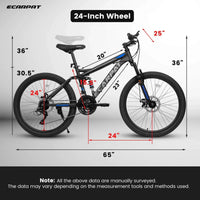 FlexRide™ 24 – 24" MTB Bike with Disc Brakes & 21-Speed Gears - Snagva
