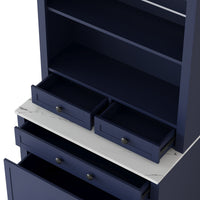 Modern 83.7inch High Kitchen Pantry, Freestanding Tall Kitchen Hutch