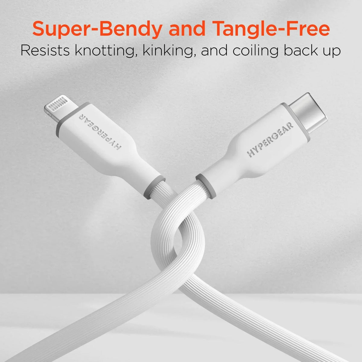 HyperGear Flexi PRO USB-C to Lightning Cable 4ft - Snagva