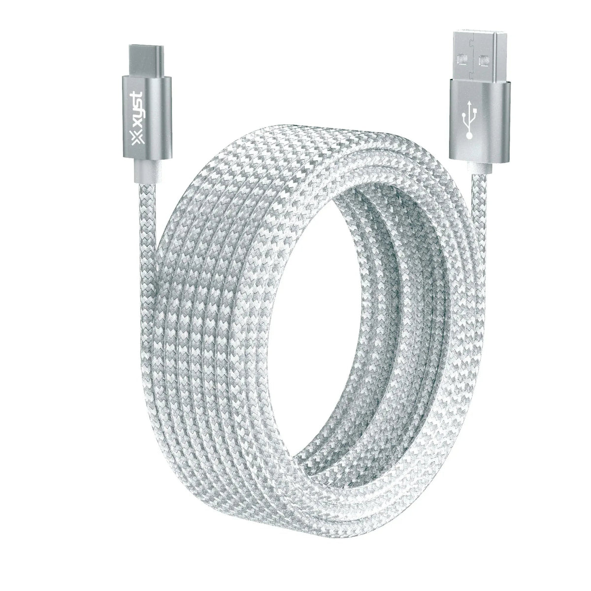 Xyst Charge and Sync USB to USB-C Braided Cable 10Ft - Snagva