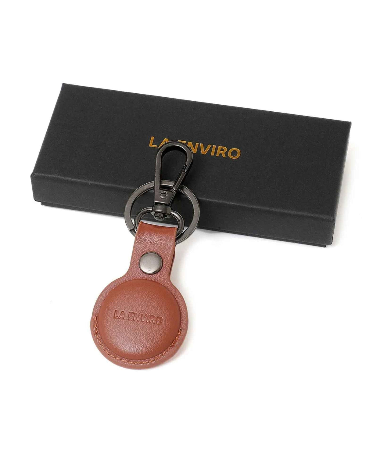 TILBA Airtag Keyring X 2 I Tan