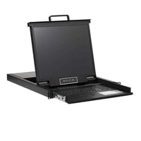 KVM 1RU Rackmount Switch w/ 19" Monitor: 8-Port VGA