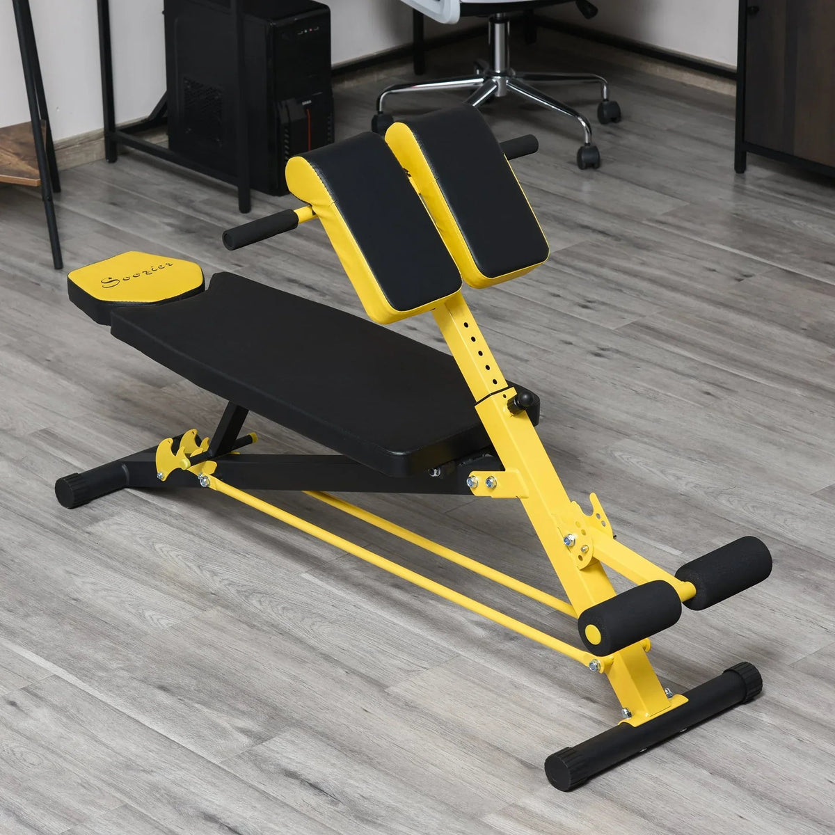 Soozier Upgraded Multi-Functional Hyper Extension Bench Dumbbell Bench - Snagva
