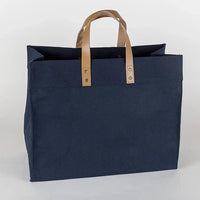 Box Tote Bag Canvas and Leather - Snagva