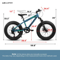 VeloCore™ City-Cruizer – 20-Inch Fat Tire Mountain Bike - Snagva
