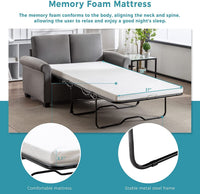 Memory Foam Sofa Bed For Small Spaces Space Saving Studio