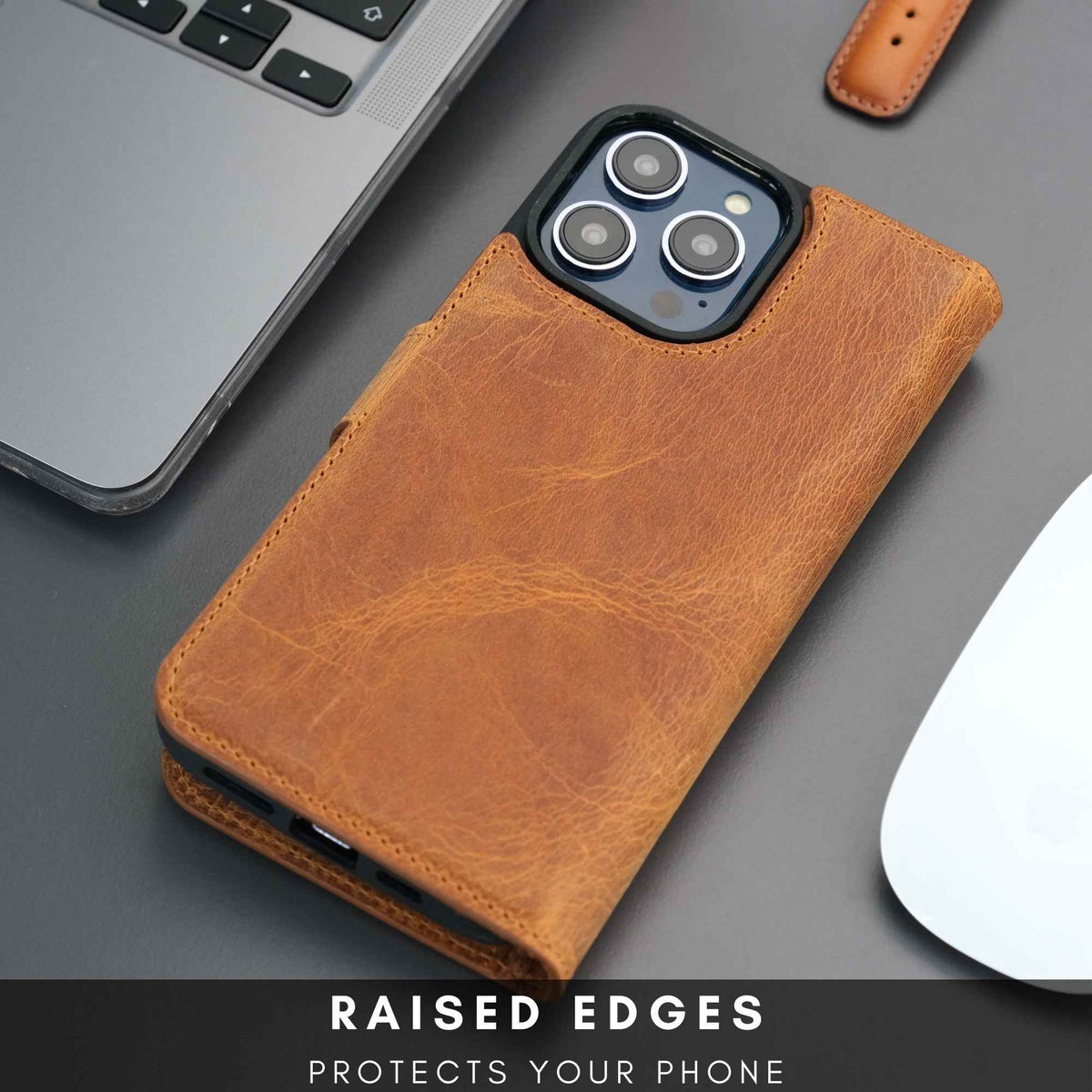 Casper iPhone 16 Pro Wallet Case Leather MagSafe