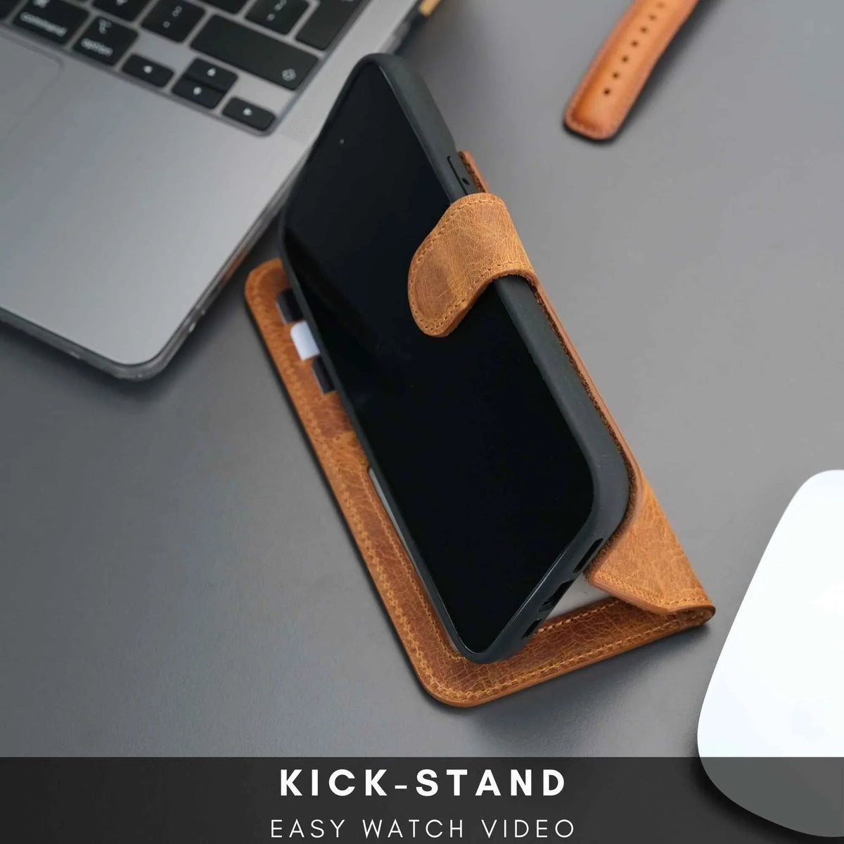 Casper Leather iPhone 14 Wallet Case | MagSafe