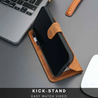 Casper iPhone 16 Pro Wallet Case Leather MagSafe