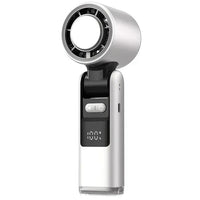 Ice Cool Turbo Mini Fan with Digital Display – USB Rechargeable & - Snagva