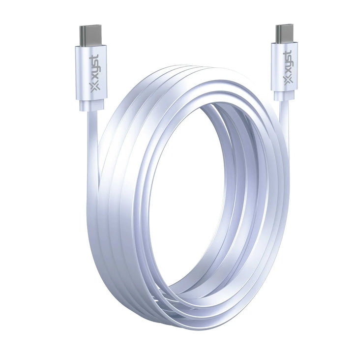 Xyst Flat USB-C to USB-C Charge and Sync Cable 4Ft - Snagva