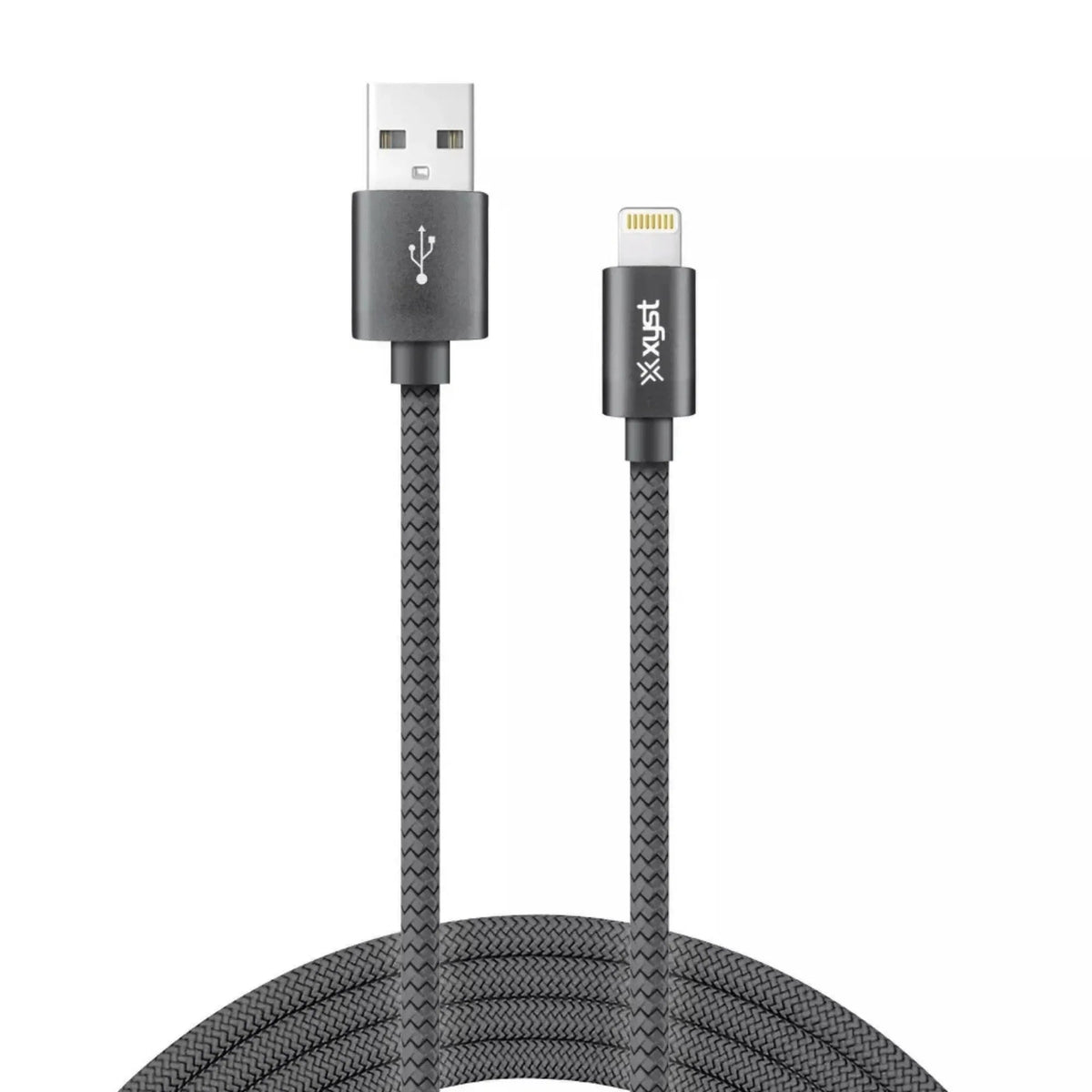 Xyst Charge and Sync USB to Lightning Braided Cable 10Ft - Snagva