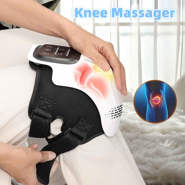 Intelligent Electric Knee Massager with Heating and Infrared Therapy - Rechargeable