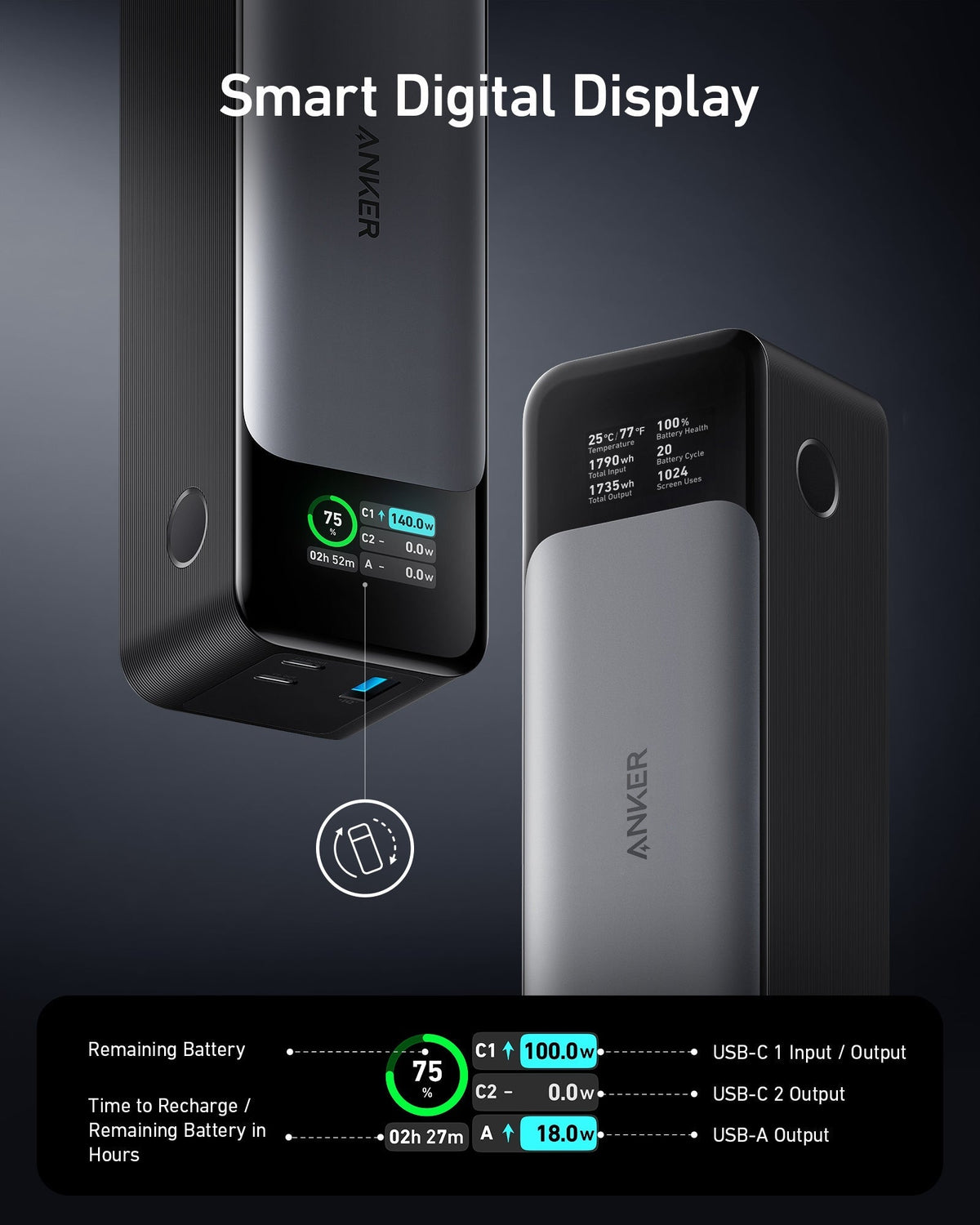 Anker 737 Power Bank PowerCore 24K - product view 3