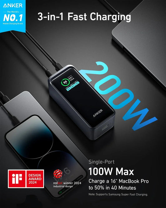 Anker Prime Power Bank (20K, 200W)