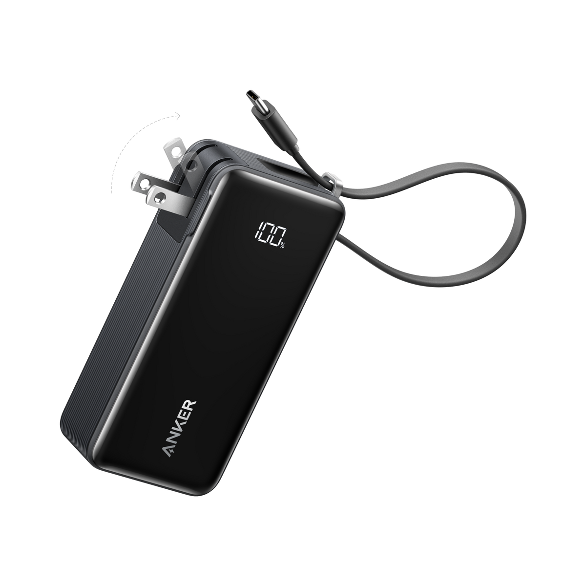 Anker Power Bank 10K Fusion with built-in cable