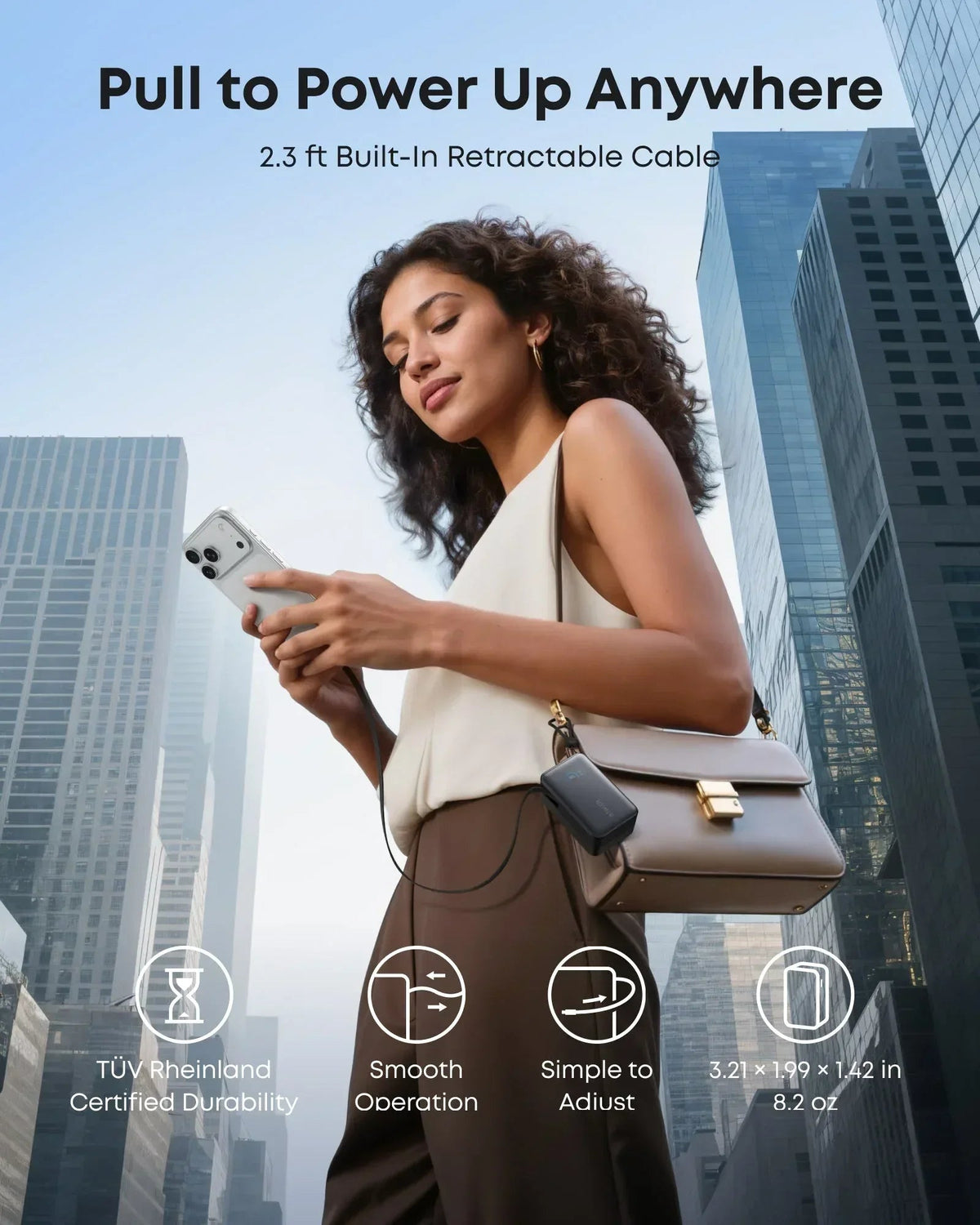 Anker Nano Power Bank (10K, 45W, Built-In Retractable USB-C Cable) - Snagva
