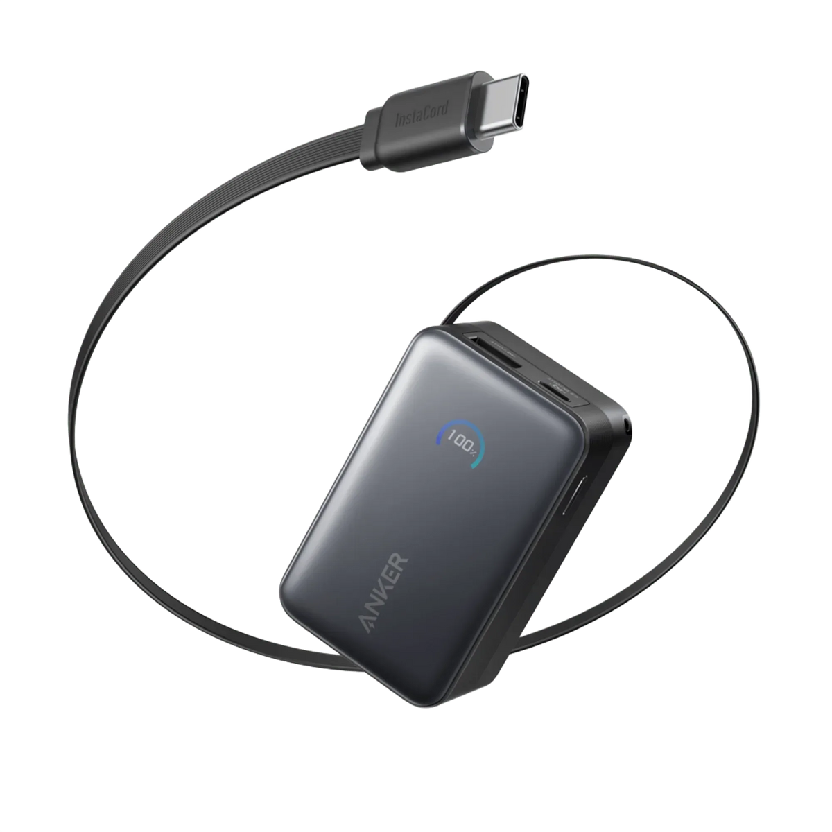 Anker Nano Power Bank (10K, 45W, Built-In Retractable USB-C Cable) - Snagva