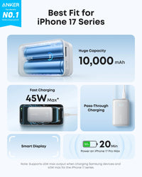 Anker Nano Power Bank (10K, 45W, Built-In Retractable USB-C Cable) - Snagva