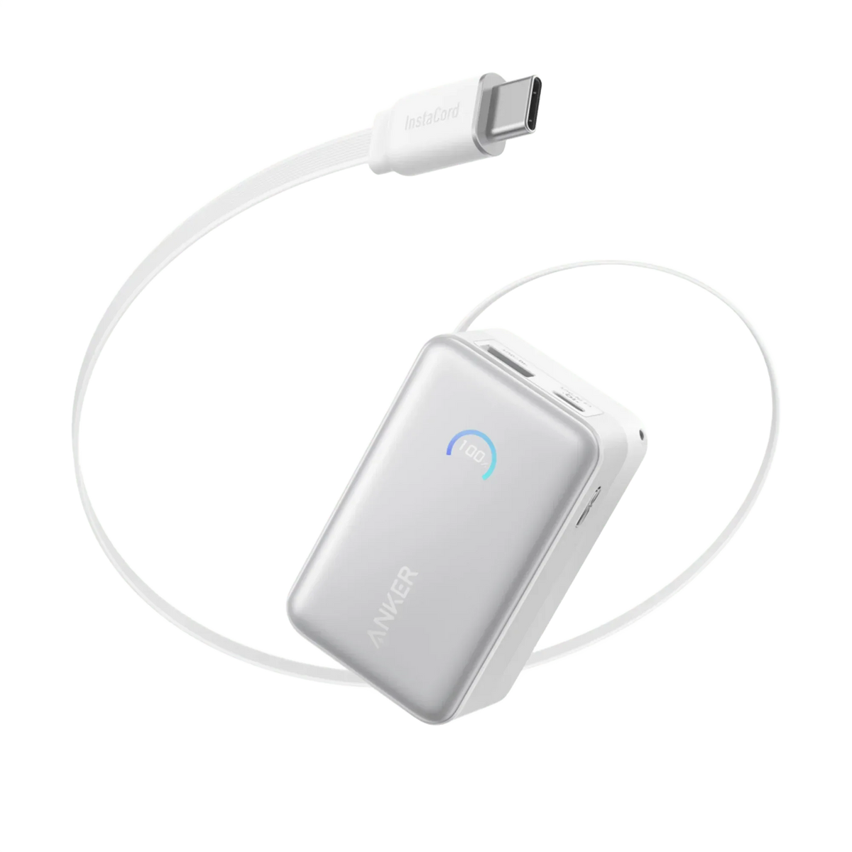 Anker Nano Power Bank (10K, 45W, Built-In Retractable USB-C Cable) - Snagva