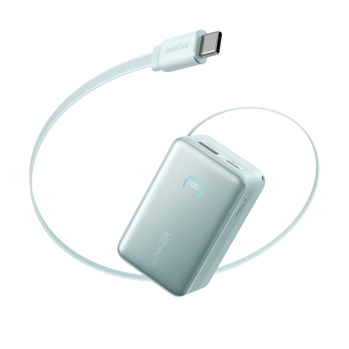 Anker Nano Power Bank (10K, 45W, Built-In Retractable USB-C Cable) - Snagva