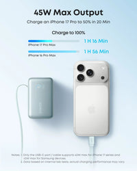 Anker Nano Power Bank (10K, 45W, Built-In Retractable USB-C Cable) - Snagva