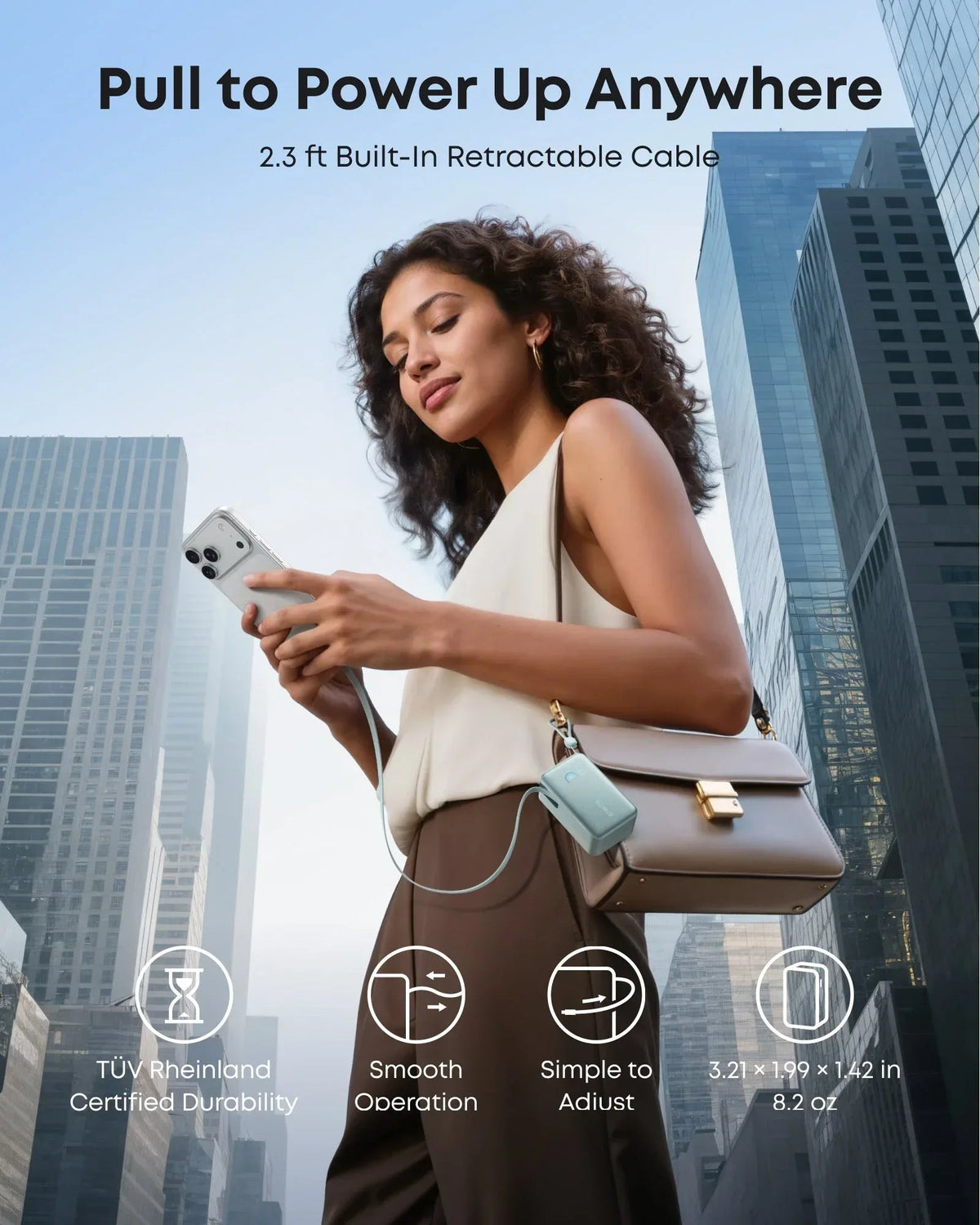 Anker Nano Power Bank (10K, 45W, Built-In Retractable USB-C Cable) - Snagva