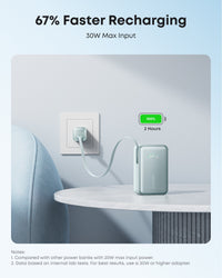 Anker Nano Power Bank (10K, 45W, Built-In Retractable USB-C Cable)