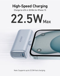 Anker Nano Power Bank (22.5W, Built-In USB-C Connector)