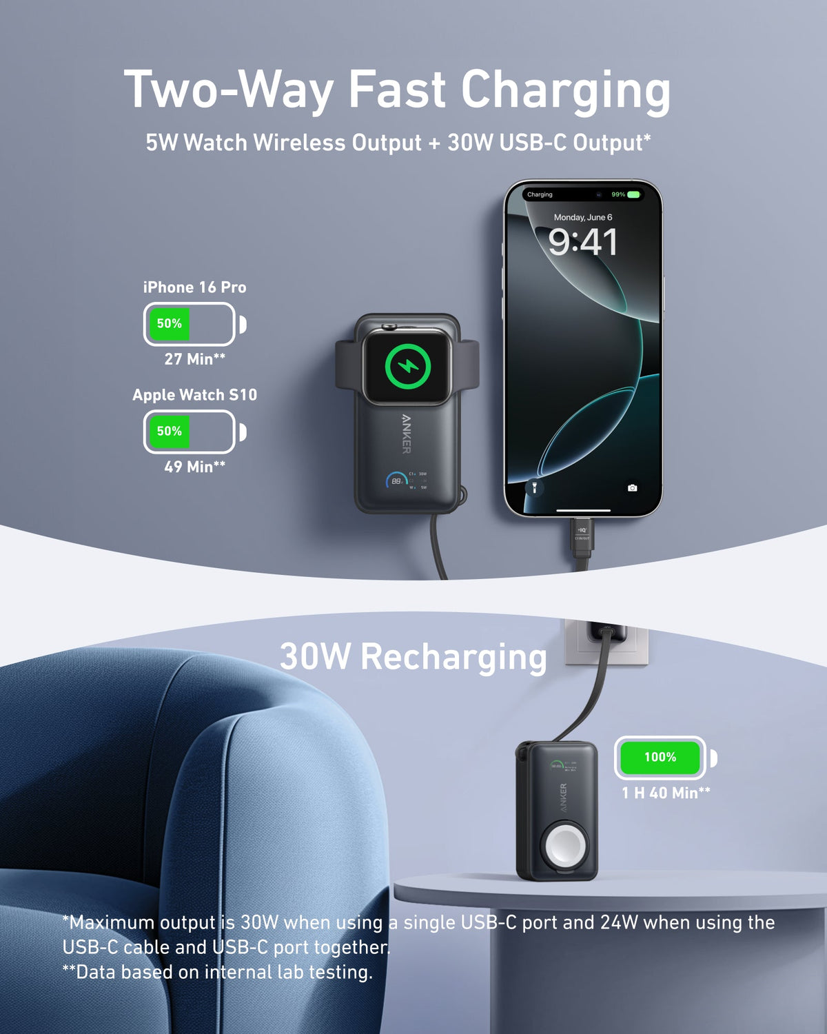 Anker MagGo Power Bank 10K 35W - product view 3