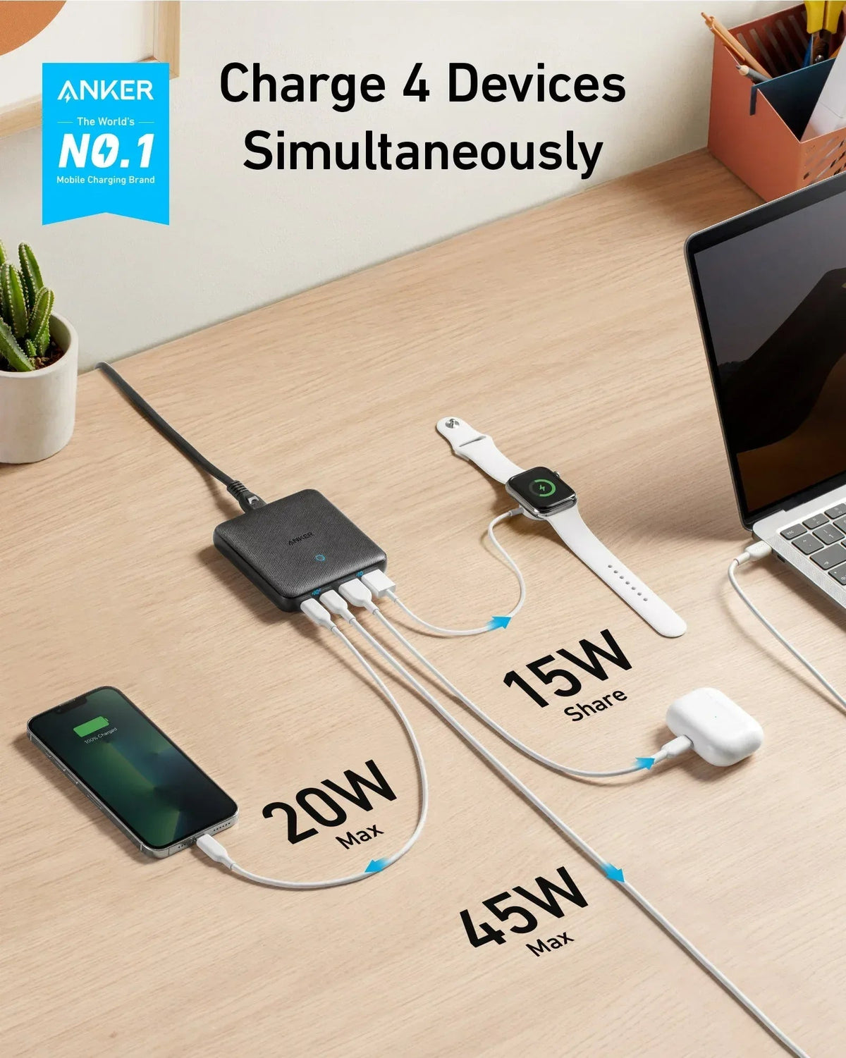 Anker 543 Charger 65W II - product view 2