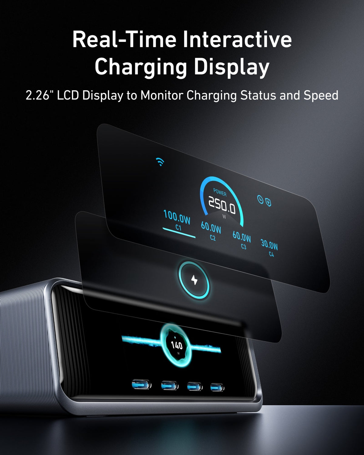 Anker Prime Charger 250W 6 Ports - product view 4