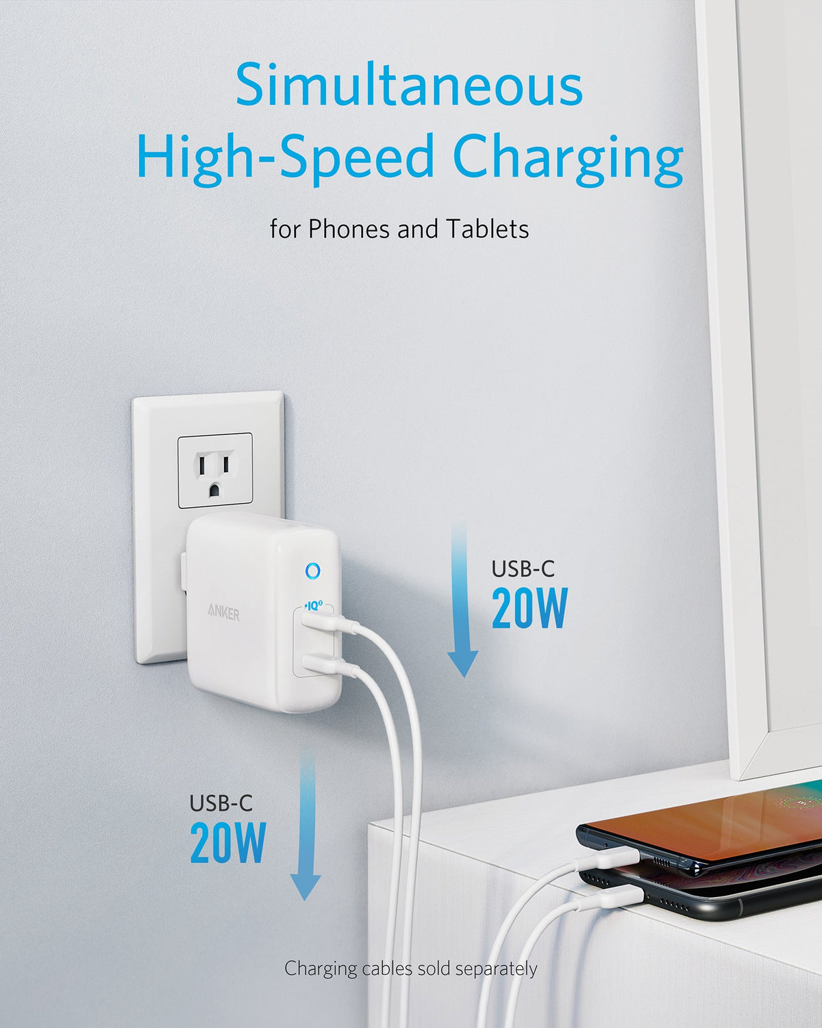 Anker 324 Charger 40W - product view 3