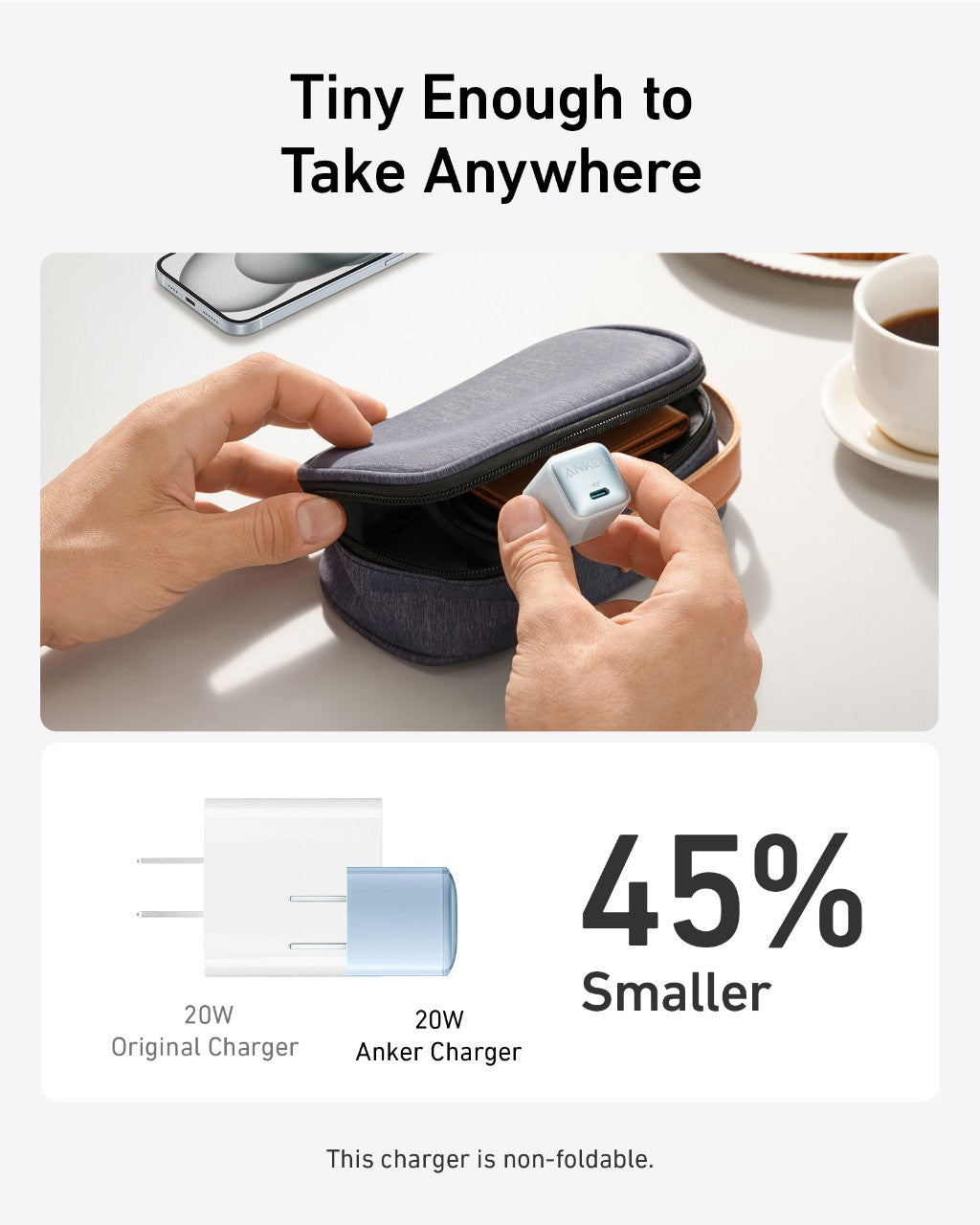 Anker Nano Charger 20W - product view 3