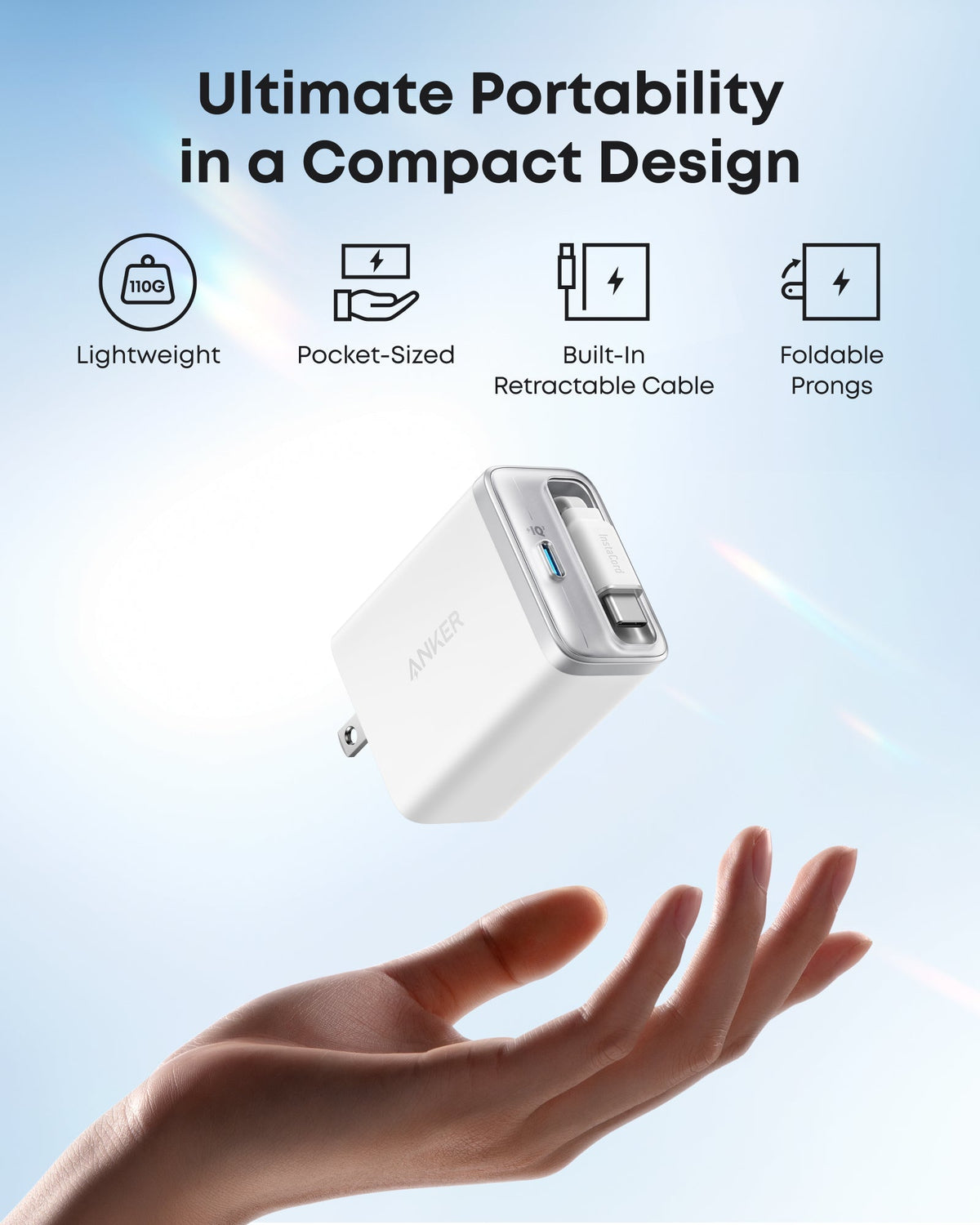 Anker Nano Charger 35W retractable - product view 3