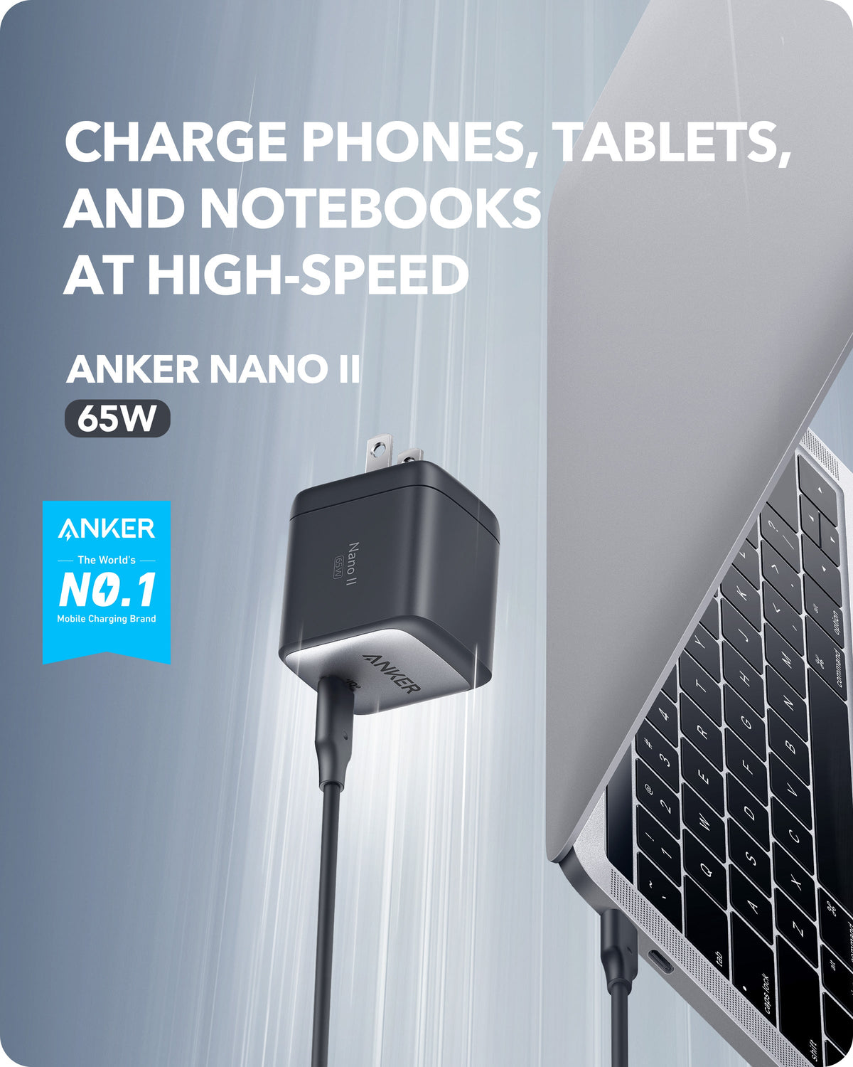 Anker 715 Charger Nano II 65W - product view 2