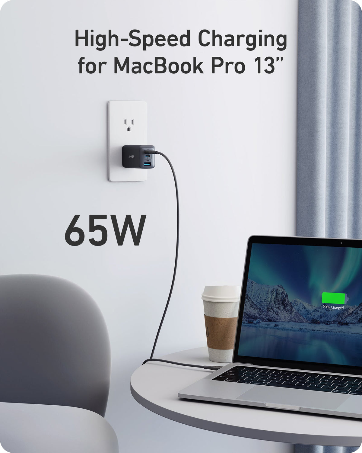 Anker 735 Charger Nano II 65W - product view 2