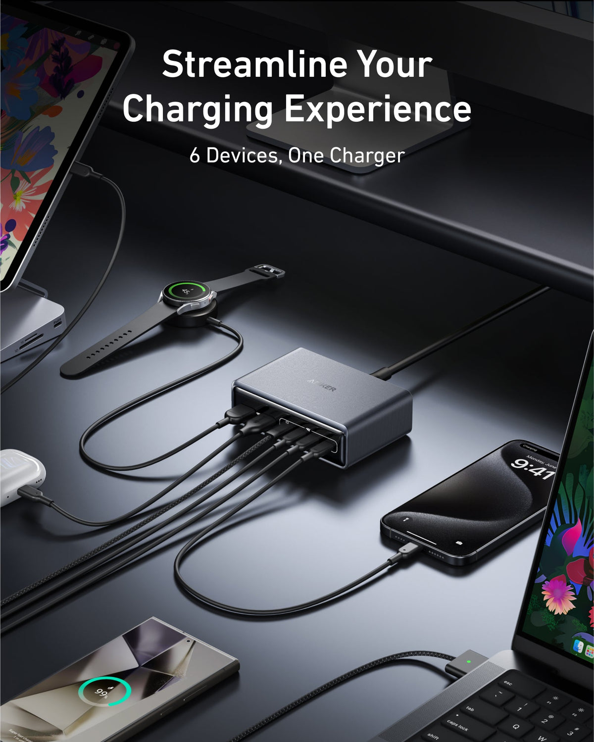 Anker Prime Charger 200W 6 Ports - product view 4